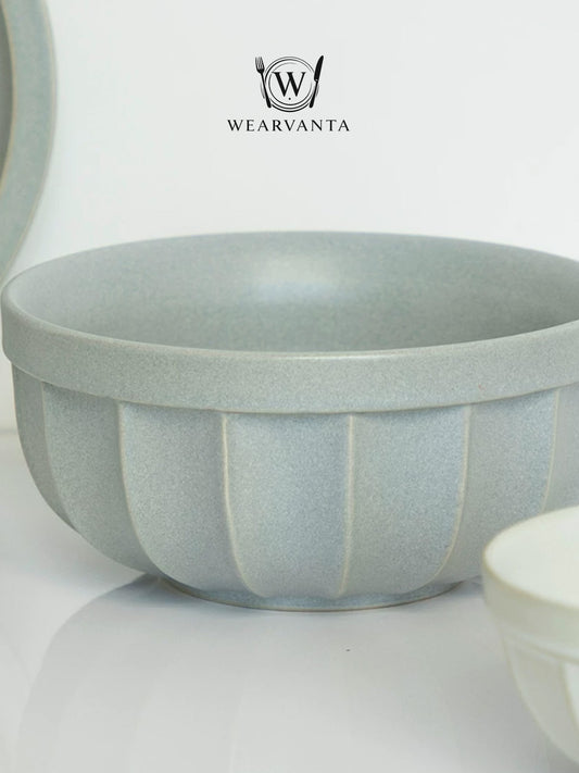 Snow Ash Rustic Rice Bowl