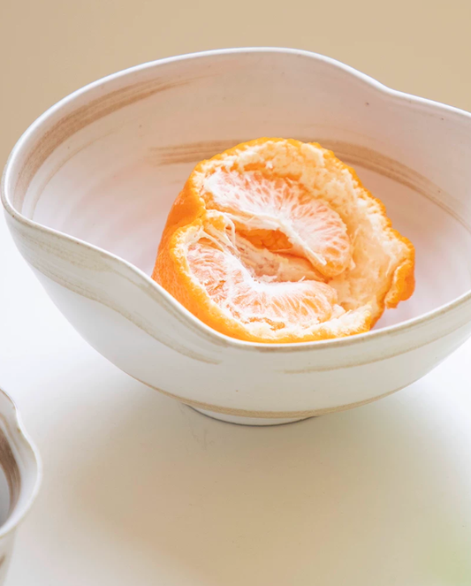 Rustic Sketch Pedestal Dessert Bowl