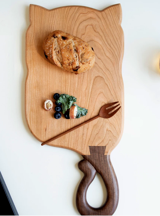 Cat Ear Cherrywood Cutting Board